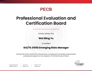ISO 31050 Risks Manager